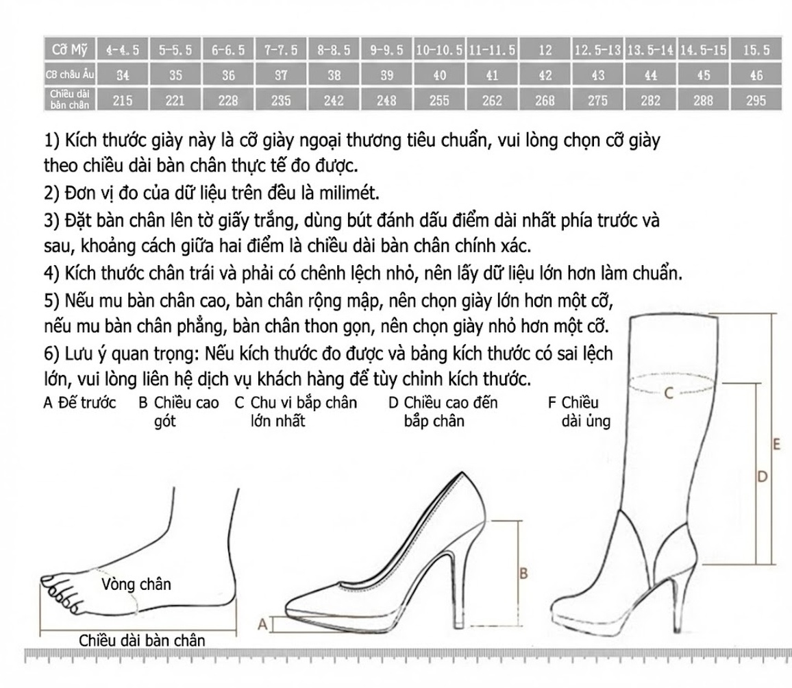 Boot Nữ Da PU Mũi Nhọn Gót Nhọn Chiều Cao Đế Khoảng 8cm Màu Đen chi tiết 8