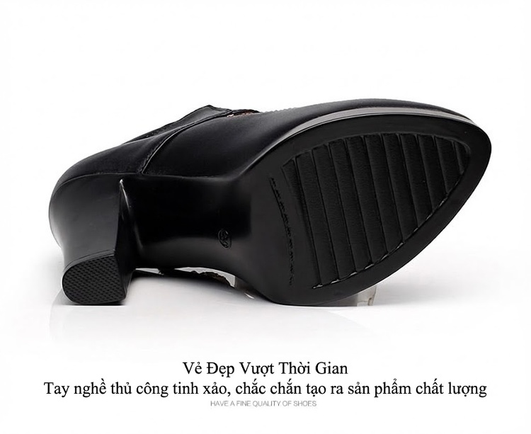 Giày Cao Gót Nữ Mũi Nhọn Đế Xuồng Chiều Cao Đế Khoảng 10cm Da Bóng Quai Ngang Màu Đen, Trắng, Đỏ, Bạc... chi tiết 19