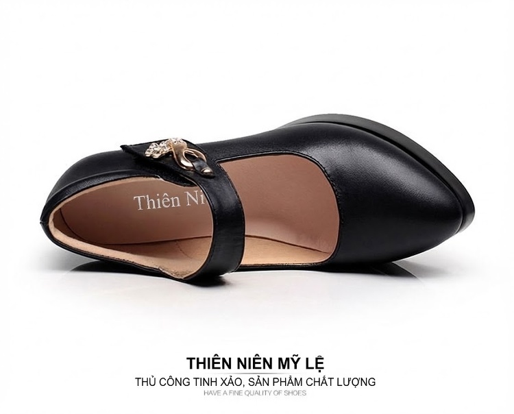 Giày Cao Gót Nữ Mũi Nhọn Đế Xuồng Chiều Cao Đế Khoảng 10cm Da Bóng Quai Ngang Màu Đen, Trắng, Đỏ, Bạc... chi tiết 18