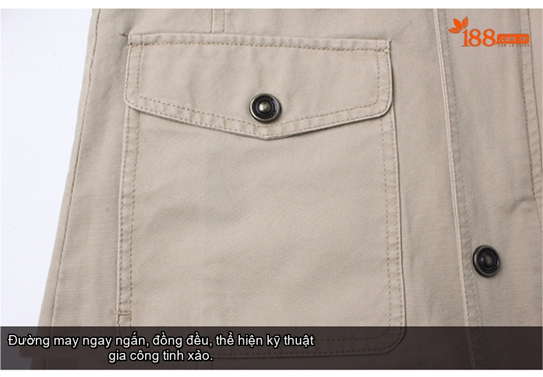 Áo Khoác Nam Cotton Dáng Lửng Có Mũ Trùm Đầu Phong Cách Công Sở Màu Be, Nâu, Xanh, Đen... chi tiết 27