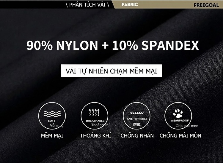 Quần Tây Nam Ống Đứng Co Giãn Dáng Ôm Vừa Vặn Phong Cách Công Sở Màu Đen, Xanh Navy chi tiết 1