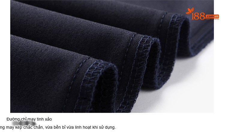 Quần Tây Nam Ống Đứng Co Giãn Dáng Ôm Vừa Vặn Phong Cách Công Sở Màu Đen, Xanh Navy chi tiết 13