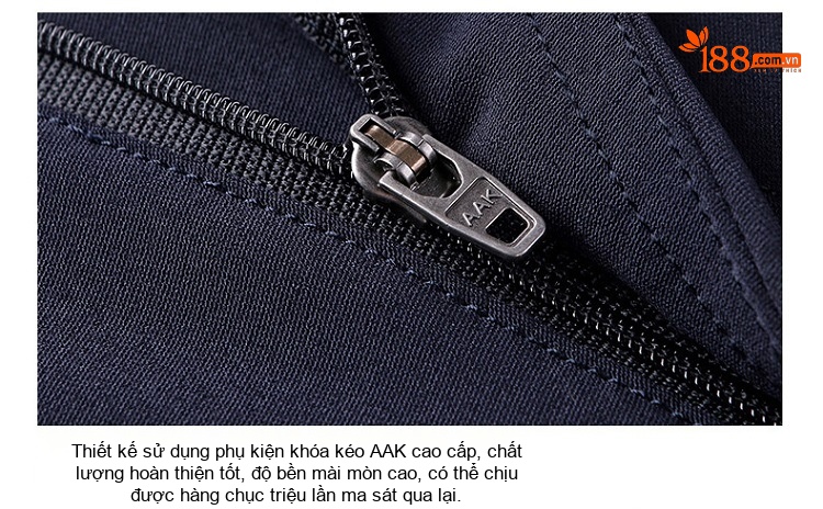 Quần Tây Nam Ống Đứng Co Giãn Dáng Ôm Vừa Vặn Phong Cách Công Sở Màu Đen, Xanh Navy chi tiết 12