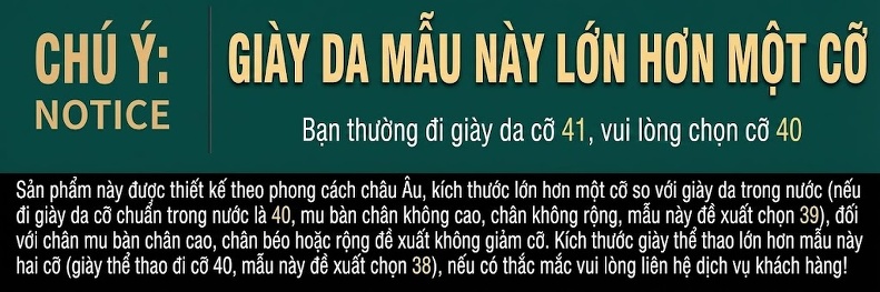 Giày Lười Nam Da Bò Mũi Nhọn Chiều Cao Đế Khoảng 3cm Màu Đen, Nâu chi tiết 13