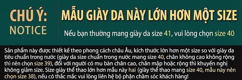 Giày Tây Buộc Dây Nam Vân Cá Sấu Da Bóng Chiều Cao Đế Khoảng 3cm Màu Đen, Nâu chi tiết 8