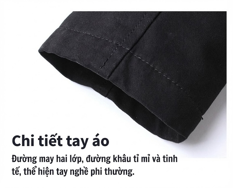 Áo Khoác Dáng Rộng Có Mũ Trùm Đầu Phong Cách Âu Mỹ Màu Đen, Nâu, Xanh, Be chi tiết 23
