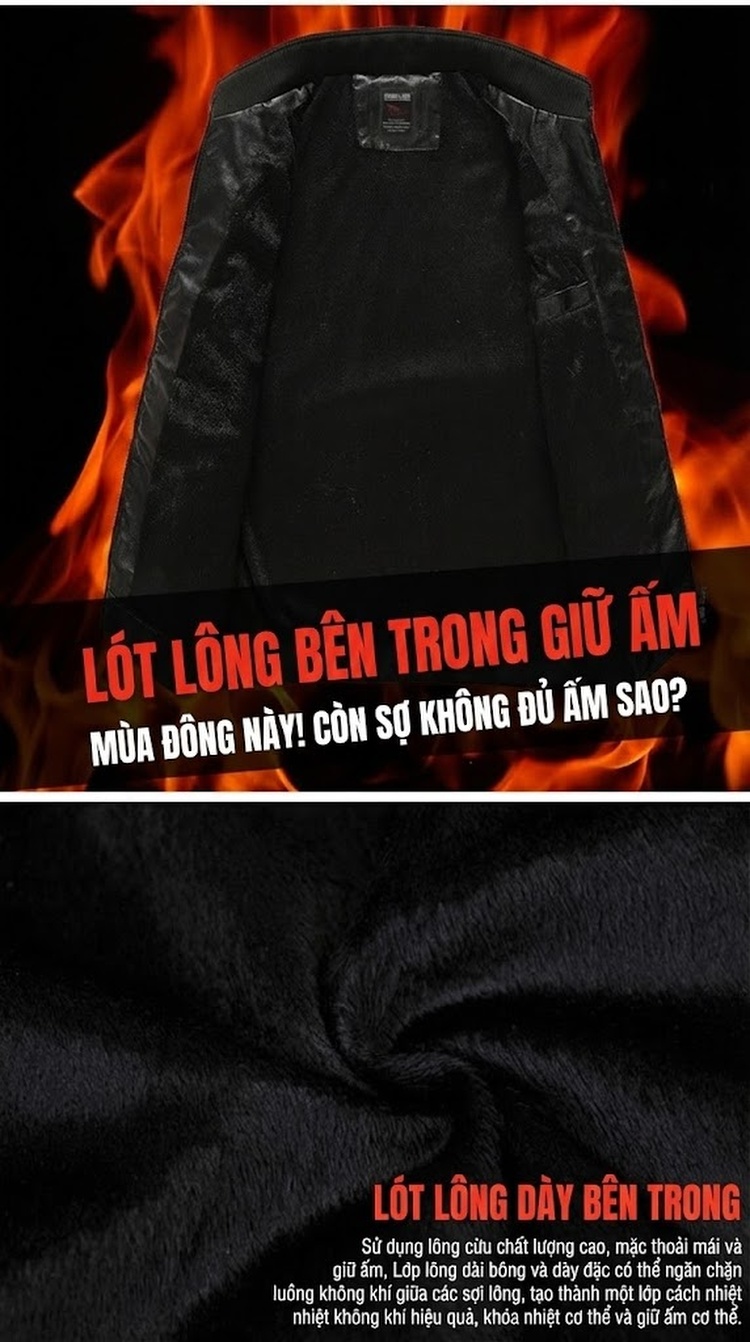 Áo Khoác Da PU Nam Mỏng Dáng Motor Biker Màu Nâu, Đen, Xanh Navy, Xanh Rêu... chi tiết 2