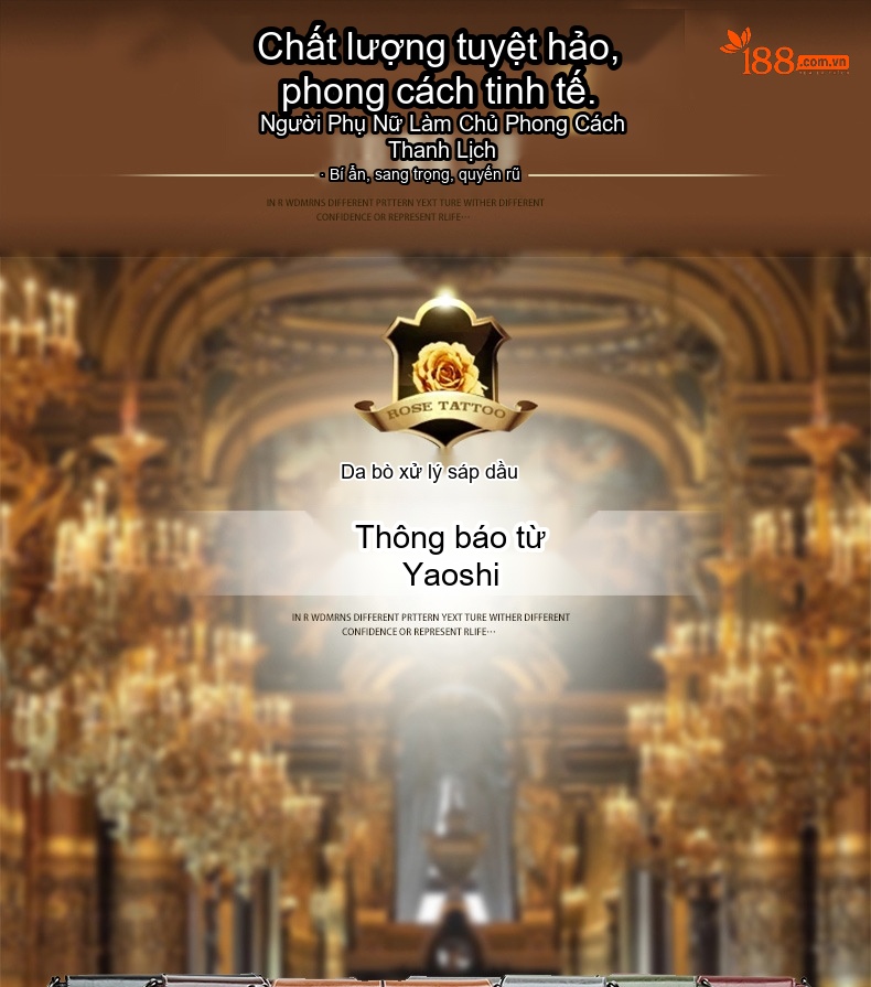Túi Đeo Vai/Đeo Chéo Nữ Da Bò Khóa Cài Phong Cách Hàn Quốc Màu Nâu chi tiết 1