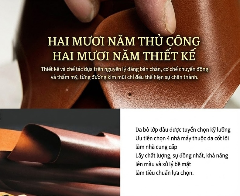 Giày Tây Buộc Dây Nam Da Bò Chiều Cao Đế Khoảng 3cm Màu Đen, Nâu, Đỏ chi tiết 36