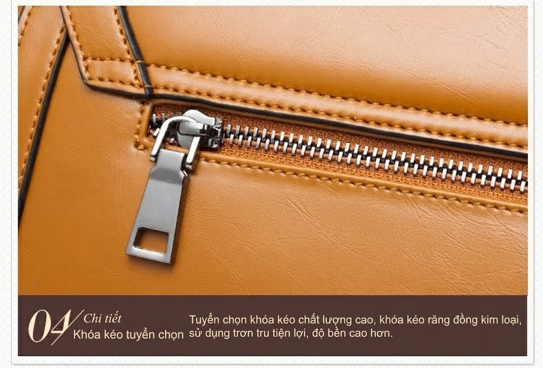 Túi Xách Nữ Kelly Da Thật May Chỉ Thủ Công Thanh Lịch Màu Đỏ, Đen, Nâu chi tiết 45