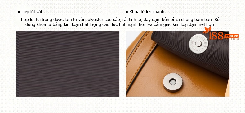 Túi Xách Nữ Kelly Da Thật May Chỉ Thủ Công Thanh Lịch Màu Đỏ, Đen, Nâu chi tiết 48
