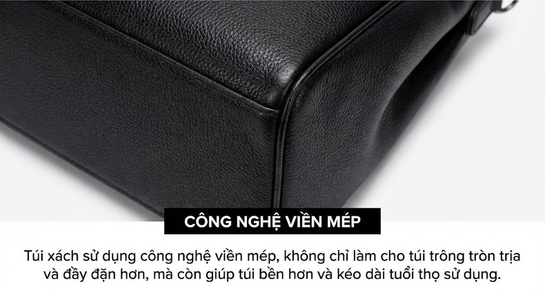 Túi Đeo Vai Nam Da Bò Thời Trang Cao Cấp, Túi Đeo Chéo Nam Màu Đen chi tiết 21