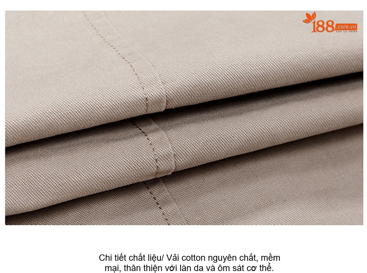 Áo Khoác Jacket Nam Có Mũ Trùm Cotton Dáng Ôm Vừa Màu Be, Nâu, Đen chi tiết 11