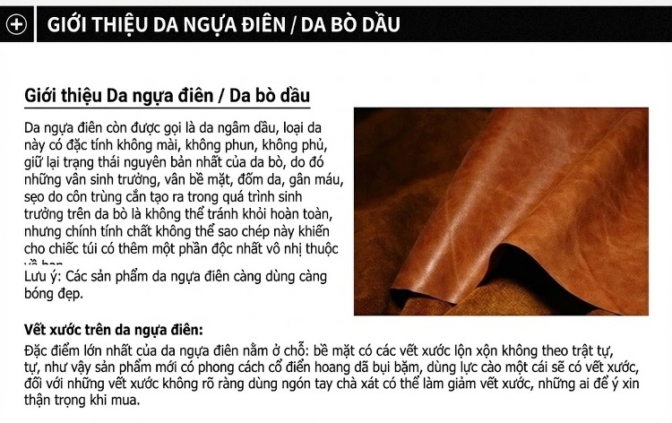 Túi đeo ngực nam da bò thật phong cách thể thao chi tiết 29