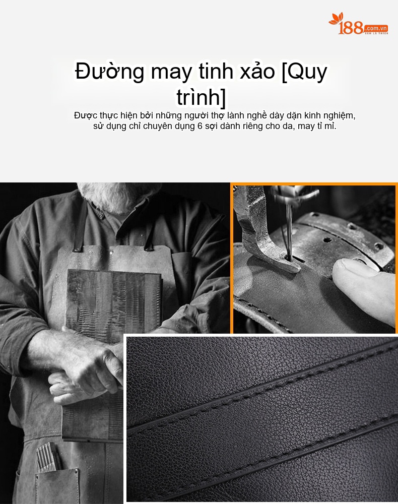 Cặp Túi Công Sở Nam Da Bò Đựng Laptop 14 Inch Đeo Vai Màu Đen chi tiết 18