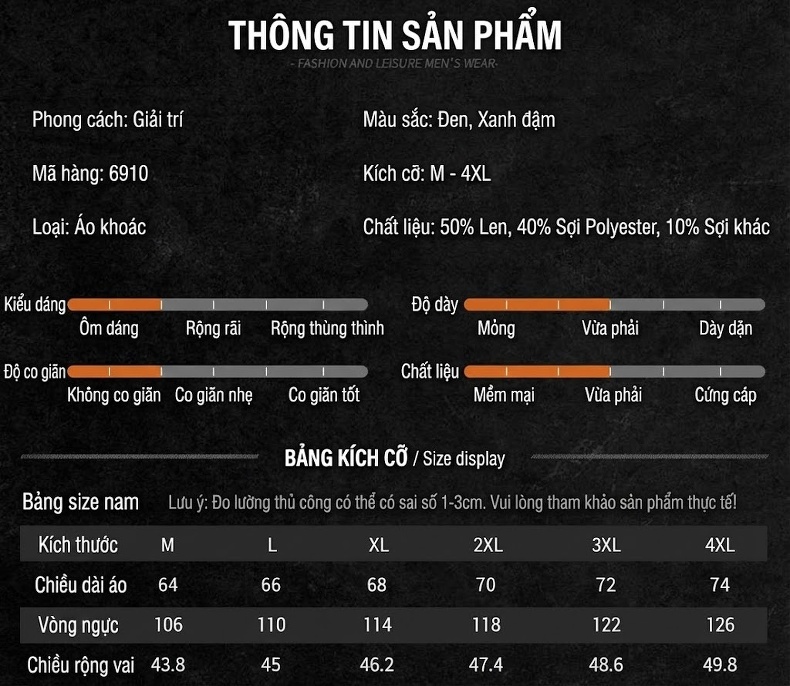 Áo Khoác Bomber Nam Vải Nỉ Dáng Rộng Màu Đen chi tiết 5