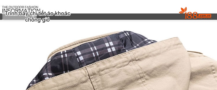 Áo Khoác Jacket Nam Cotton Có Mũ Trùm Đầu Phong Cách Công Sở Màu Nâu, Be, Đen, Xanh... chi tiết 21