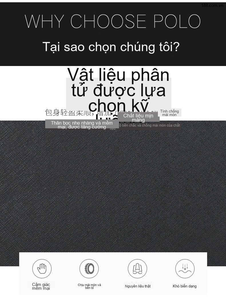 Túi Xách Tay Nam Công Sở Khóa Số Đeo Vai Đựng Laptop Màu Đen chi tiết 5