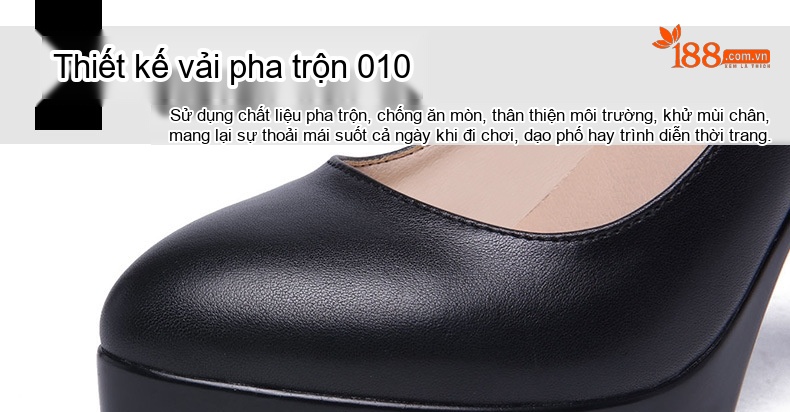 Giày Cao Gót Nữ Mũi Nhọn Chiều Cao Đế 11cm Da Bóng Màu Đen, Trắng, Đỏ chi tiết 5