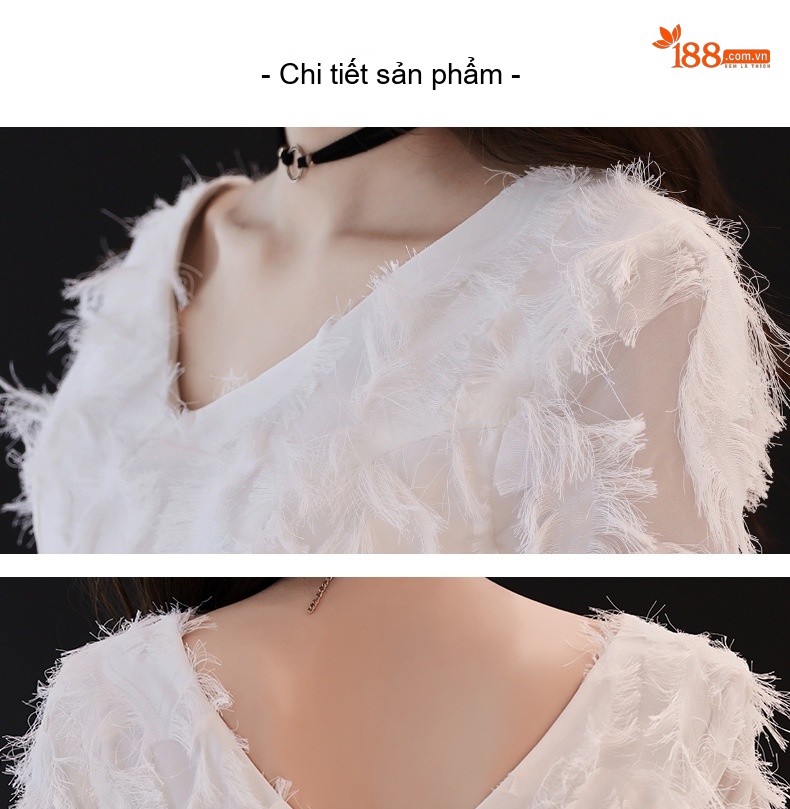 Váy Dạ Hội Dáng Dài Thanh Lịch Màu Trắng, Đỏ, Kem, Đen chi tiết 13