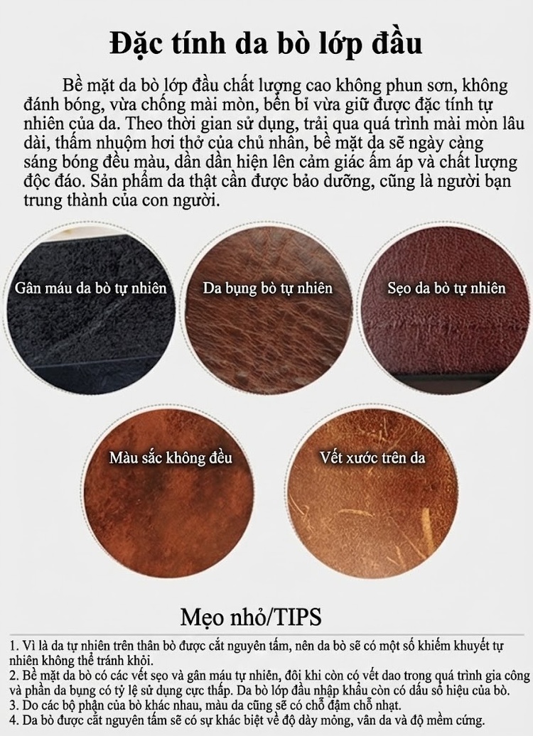 Ví Đựng Thẻ Da Bò Mini Có Khóa Kéo Cầm Tay Vintage Màu Nâu, Đen, Xanh Lá chi tiết 45