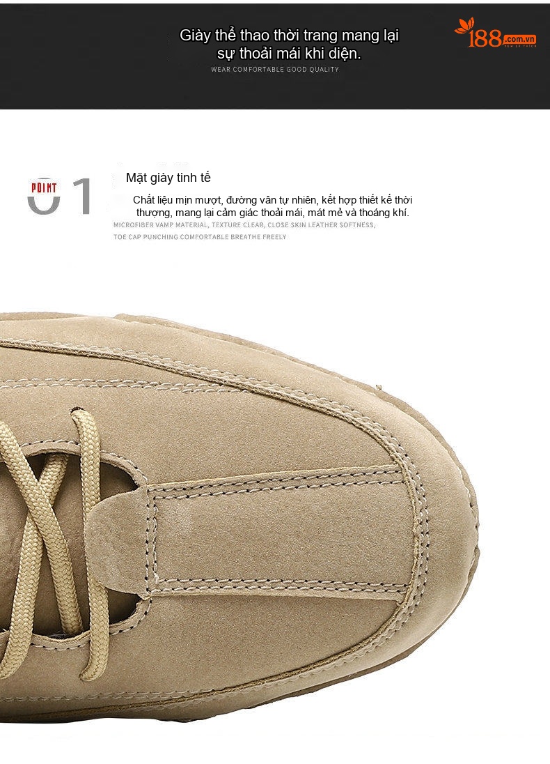 Giày Boot Nam Cổ Cao Da Mờ Lót Lông Ấm Áp Chiều Cao Đế Khoảng 3cm Màu Be, Đen, Xám chi tiết 7