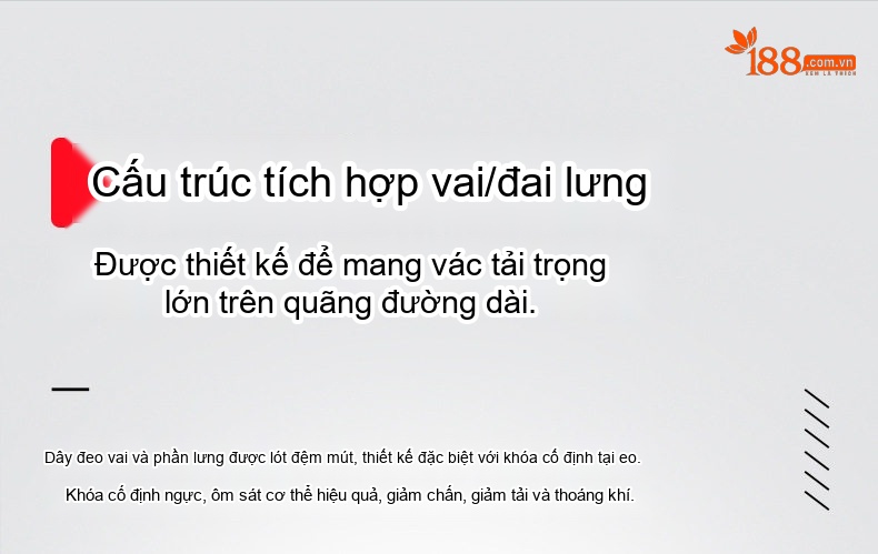 Balo du lịch nam siêu lớn có thể mở rộng 80L chi tiết 14