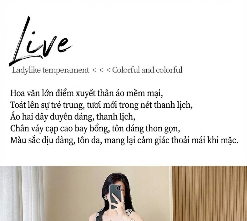 Đầm Dây Vintage Họa Tiết Hoa A-Line Dáng Dài Che Bụng Màu Đen, Vàng chi tiết 4
