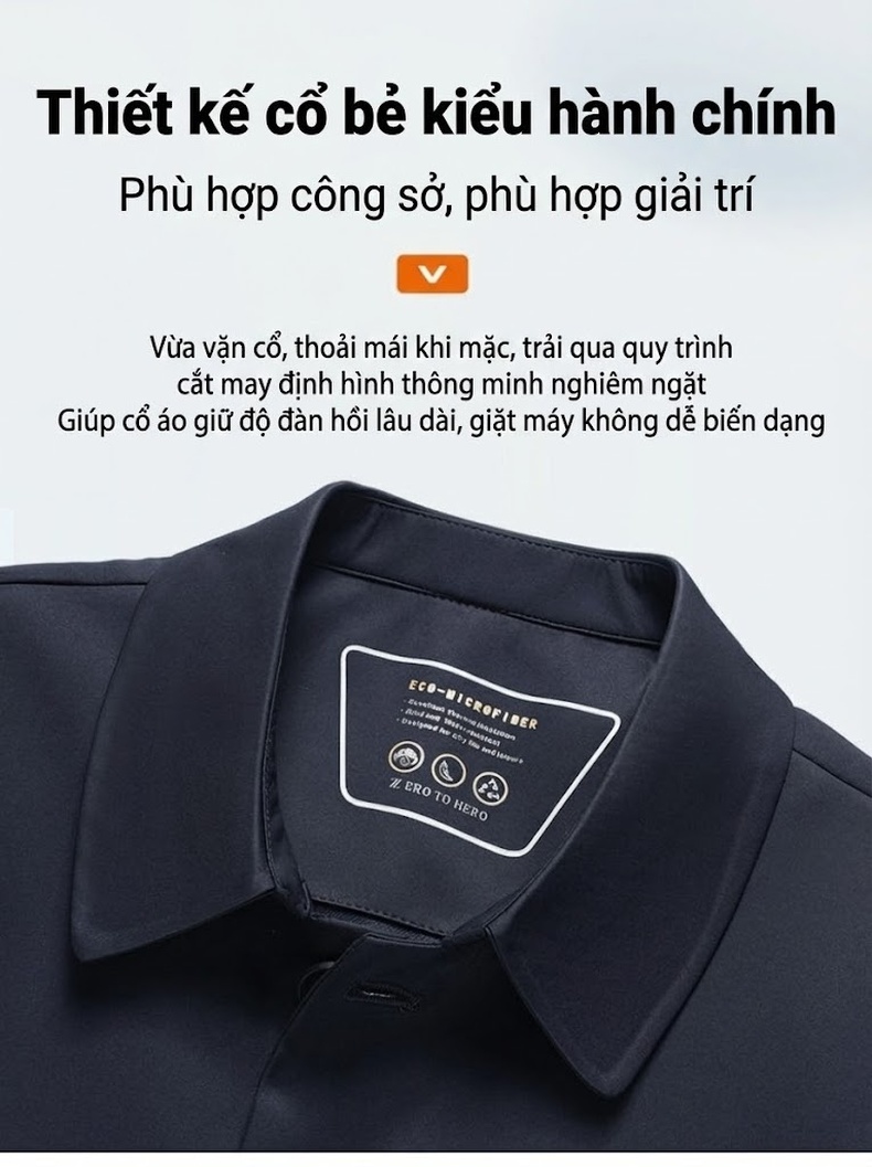 Áo Khoác Gió Nam Dáng Dài Vừa Vải Mềm Mại Chống Nhăn Phong Cách Lịch Lãm Màu Xám, Xanh Navy chi tiết 12
