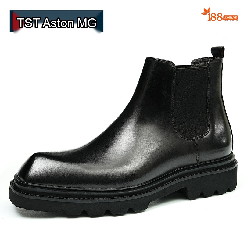 Boot Chelsea Nam Da Bò Cao Cổ Thủ Công Chiều Cao Đế Khoảng 5cm Màu Đen, Nâu Đỏ
