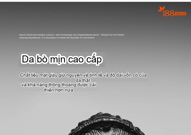 Giày Lười Nam Da Bò Vân Cá Sấu Chiều Cao Đế Khoảng 2cm Màu Đen, Nâu chi tiết 8