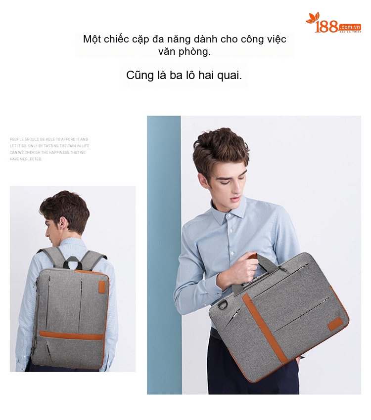 Túi Đeo Chéo Vải Oxford Đa Năng, Túi Máy Ảnh Du Lịch, Túi Xách Công Sở Nam Nữ Màu Xám, Đen chi tiết 23
