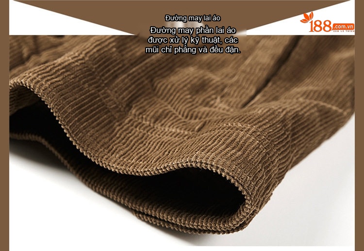 Áo Khoác Bông Nam Cổ Lông Cừu Non Vải Cotton Dày Dặn Màu Nâu, Đen, Xám chi tiết 28
