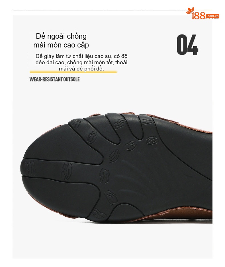 Giày Boot Martin Nam Cao Cổ Da Bóng Buộc Dây Chiều Cao Đế Khoảng 3cm Màu Nâu chi tiết 8
