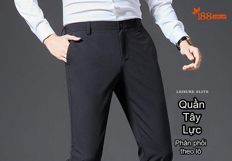 Quần Âu Nam Dáng Thẳng Chất Liệu Mỏng, Nhanh Khô Màu Xám, Xanh Navy, Đen chi tiết 1