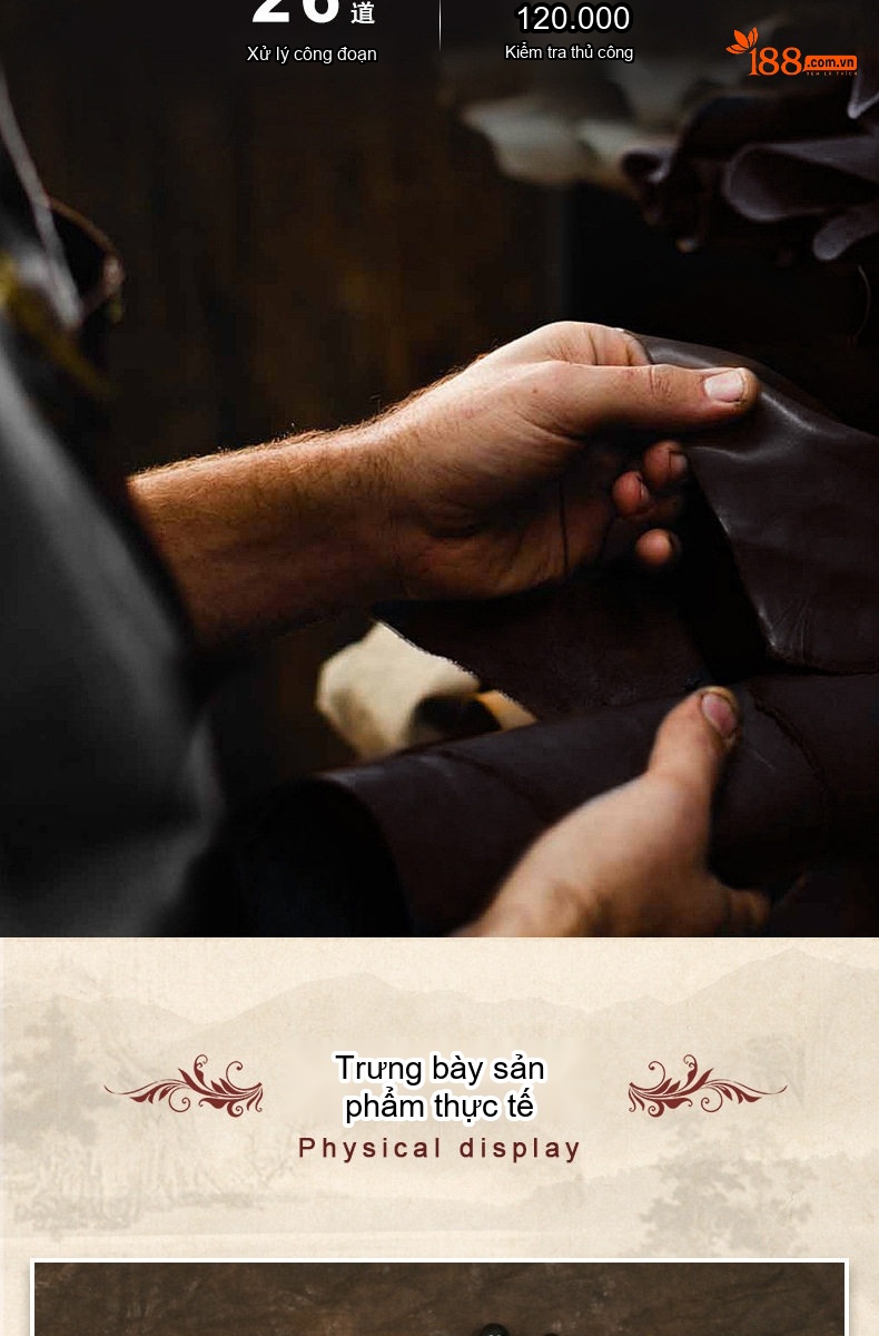 Ví Dài Cầm Tay Nam Da Bò Vân Cá Sấu Nhiều Ngăn Màu Nâu, Đen chi tiết 1