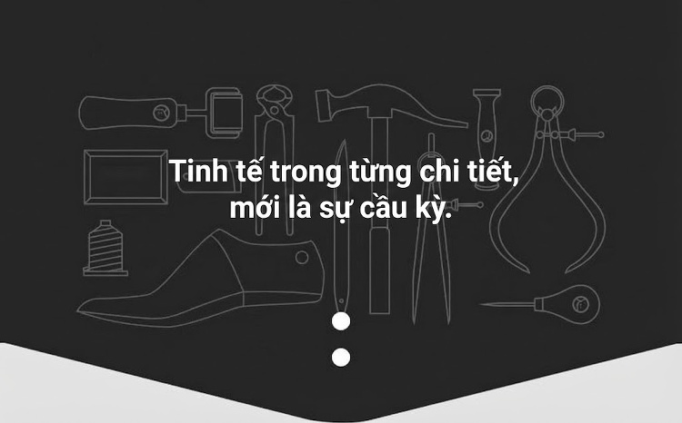 Giày Lười Nam Da Thật Brogue Chiều Cao Đế Khoảng 3cm Màu Đen, Nâu chi tiết 5