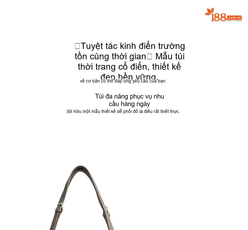 Túi Đeo Vai Nữ Da Bò Cao Cấp Thiết Kế Tối Giản Màu Đen, Xám, Xanh Dương... chi tiết 7