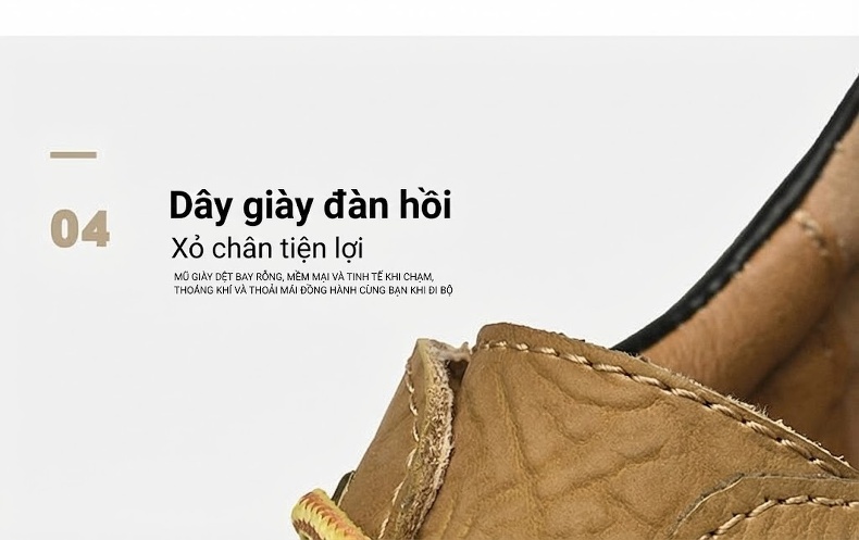Giày Martin Cổ Thấp Nam Da Mờ Buộc Dây Phong Cách Công Sở Đế Cao 4cm chi tiết 12
