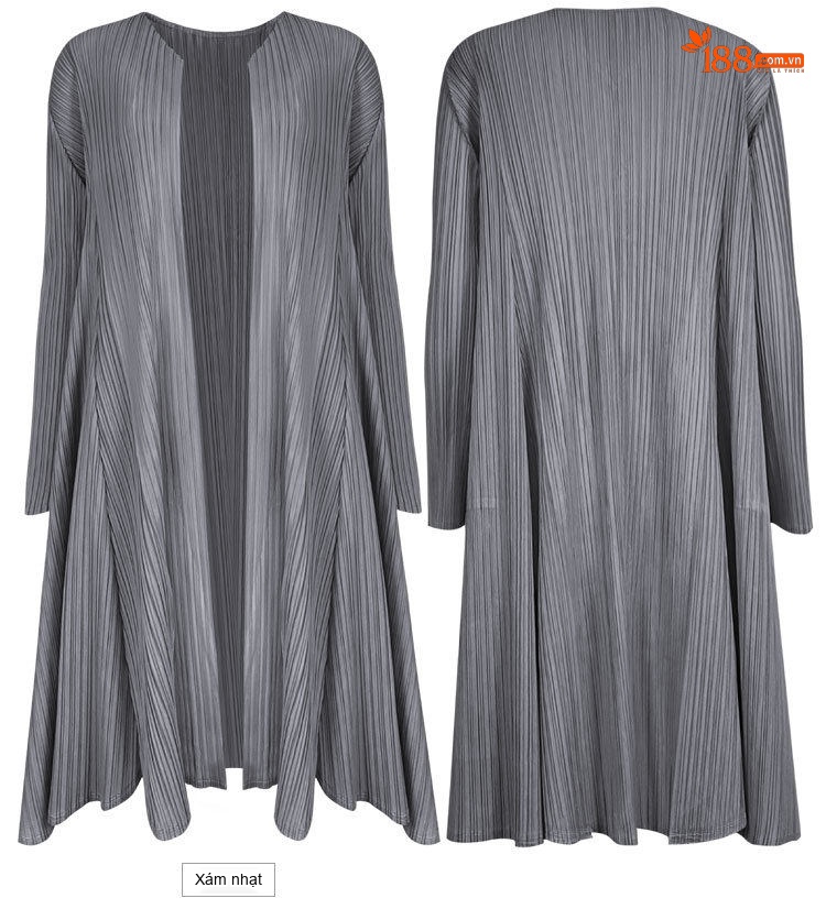 Áo Khoác Cardigan Nữ Dáng Dài Tay Dài Phong Cách Hàn Quốc Thoải Mái Màu Xanh, Vàng, Xám, Đen... chi tiết 25