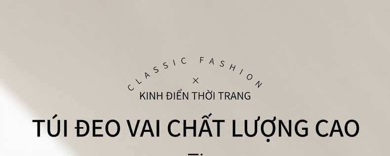 Túi Đeo Chéo Nữ Thiết Kế Tối Giản Phong Cách Vintage Da Bóng Đeo Vai Màu Đen chi tiết 1
