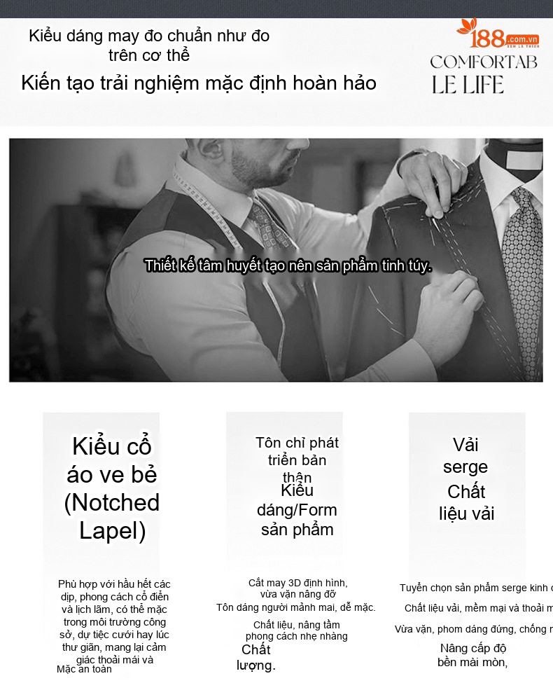 Bộ Vest Công Sở Nam Nữ Áo Ghile Quần Dài Công Nhân Lễ Tân Khách Sạn Màu Xám, Xanh Navy, Đỏ chi tiết 6