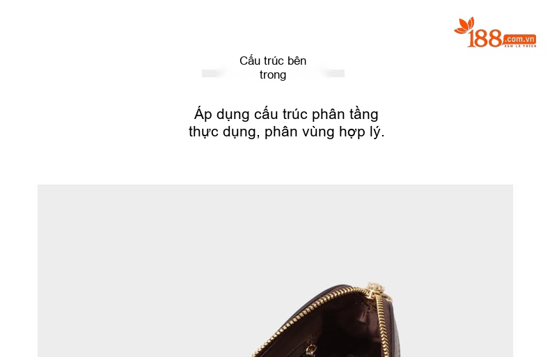 Túi Đeo Chéo Nữ Vải Họa Tiết Dáng Vỏ Sò Cao Cấp Màu Nâu, Trắng chi tiết 18