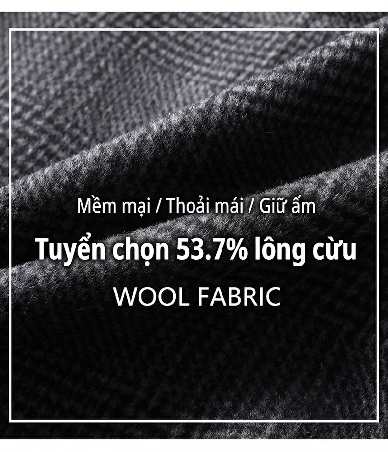 Áo Vest Nam Dệt Kim Jacquard Hai Mặt Thủ Công Màu Xám, Đen chi tiết 27