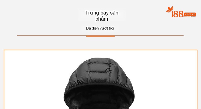 Áo Khoác Phao Nam Dáng Ôm Mỏng Nhẹ Màu Đen, Kem, Xám, Xanh Lá... chi tiết 12