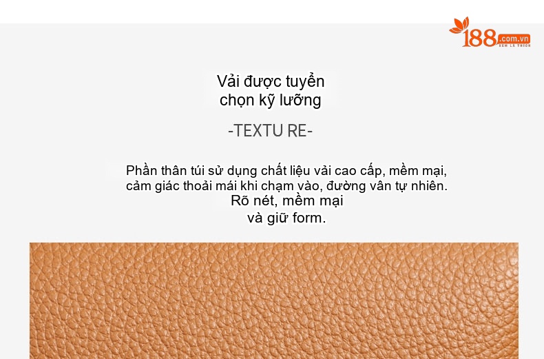 Túi Đeo Vai/Đeo Chéo Nữ Da Bóng Quai Xách Tay Phong Cách Châu Âu Màu Nâu, Đen, Đỏ chi tiết 7