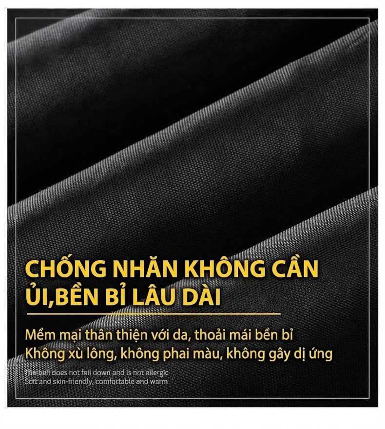 Áo Khoác Da Nam Giả Da Phong Cách Biker Thu Đông Màu Đen, Trắng chi tiết 3