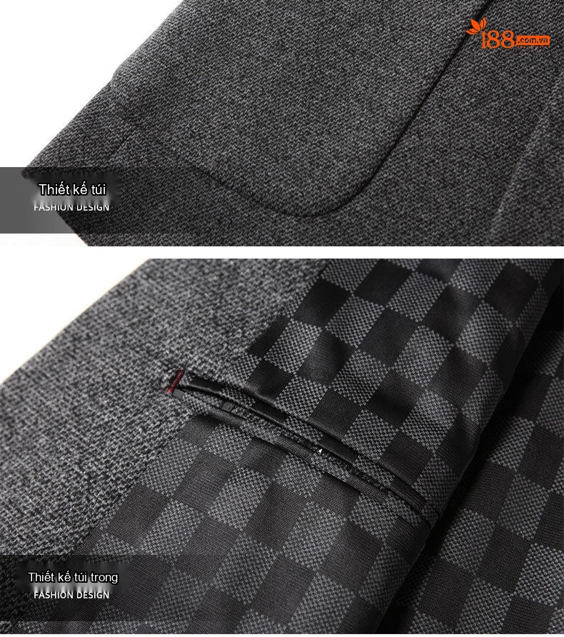 Áo Vest Nam Silk Wool (Sợi Tơ Len) Phong Cách Business Casual Chống Nhăn Màu Xám chi tiết 13