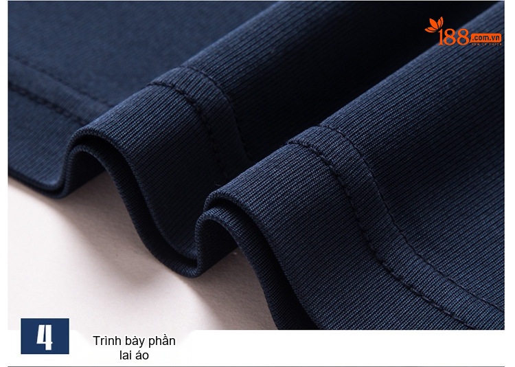 Áo Polo Nam Tay Ngắn 100% Lụa Tằm Cao Cấp Màu Xanh Navy, Xanh Ngọc chi tiết 18