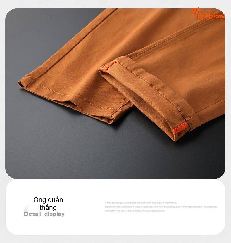 Quần Dài Nam Cotton Co Giãn Dáng Ôm Vừa Màu Đen, Trắng, Xám, Vàng... chi tiết 16